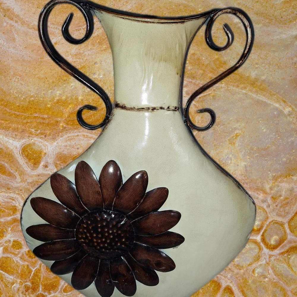 Flower metal vase